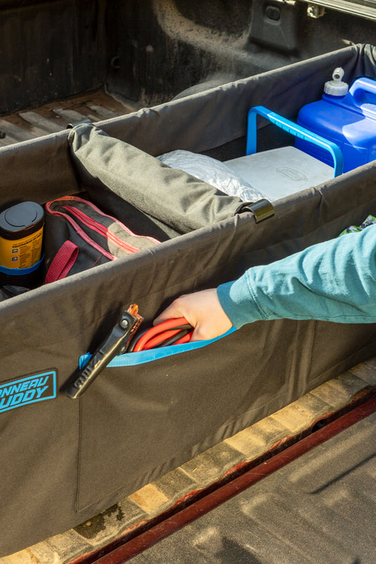 Storganize your stuff with a Tonneau Buddy Truck Bed storganizer!